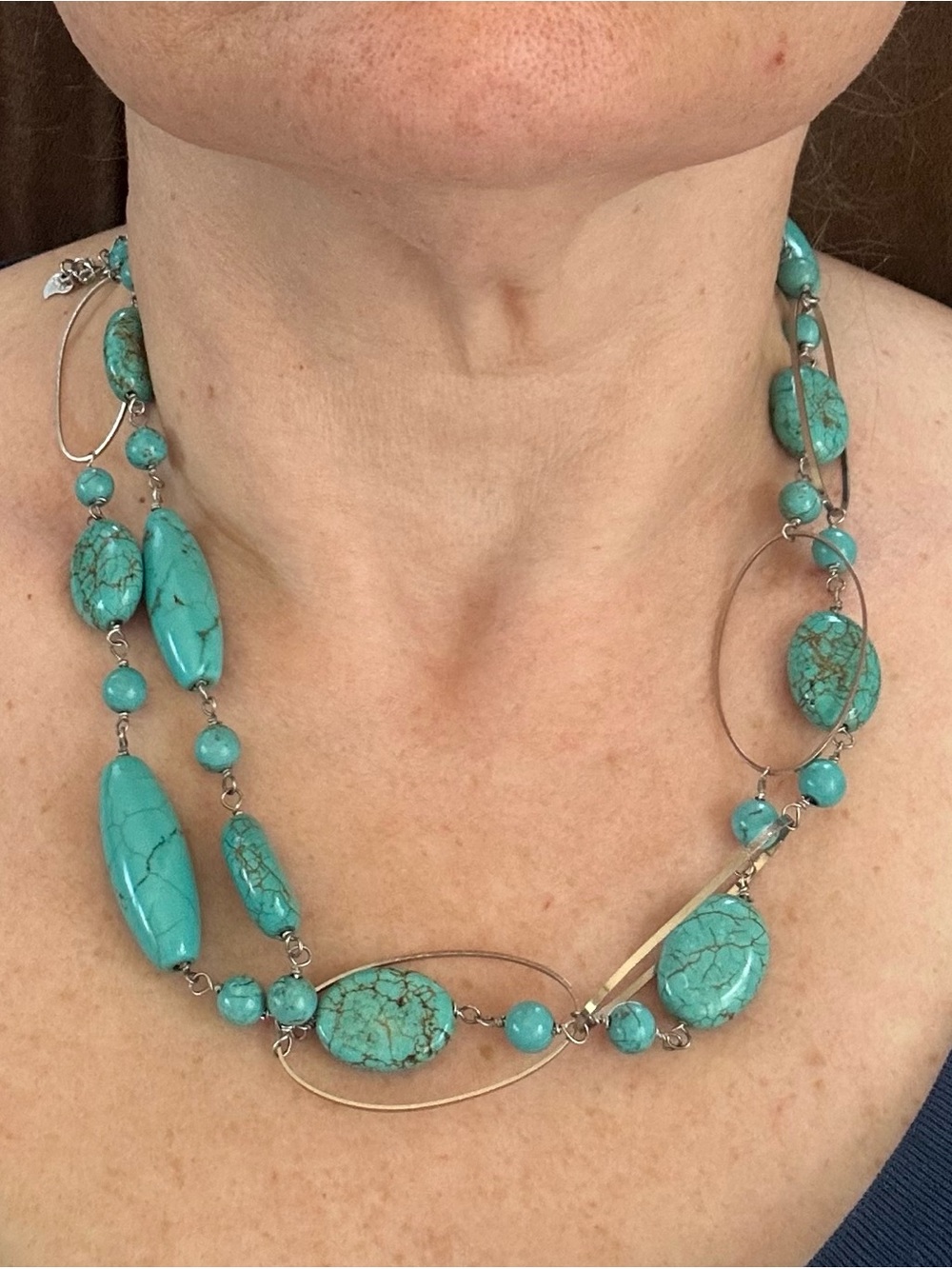HDNY Henry Design NY Turquoise Necklace | Extra Long Opera Length 38-41" | Boho
